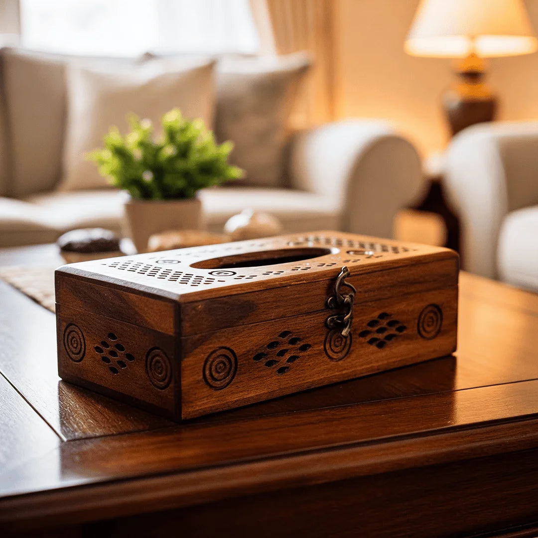 Tissue Box Star Carving